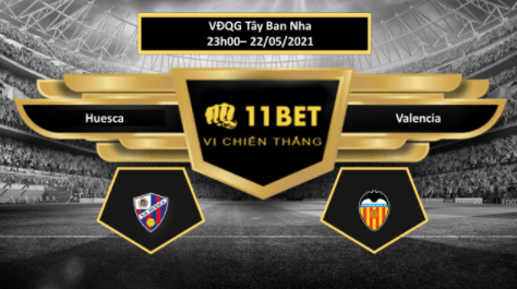 11BET Tip bóng đá Huesca vs Valencia  ,  hôm nay 22/05/2021