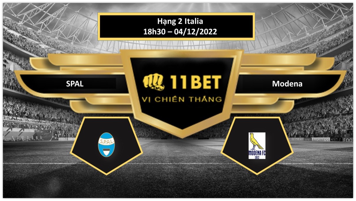 11BET Tip bóng đá SPAL vs Modena, hôm nay 04/12/2022
